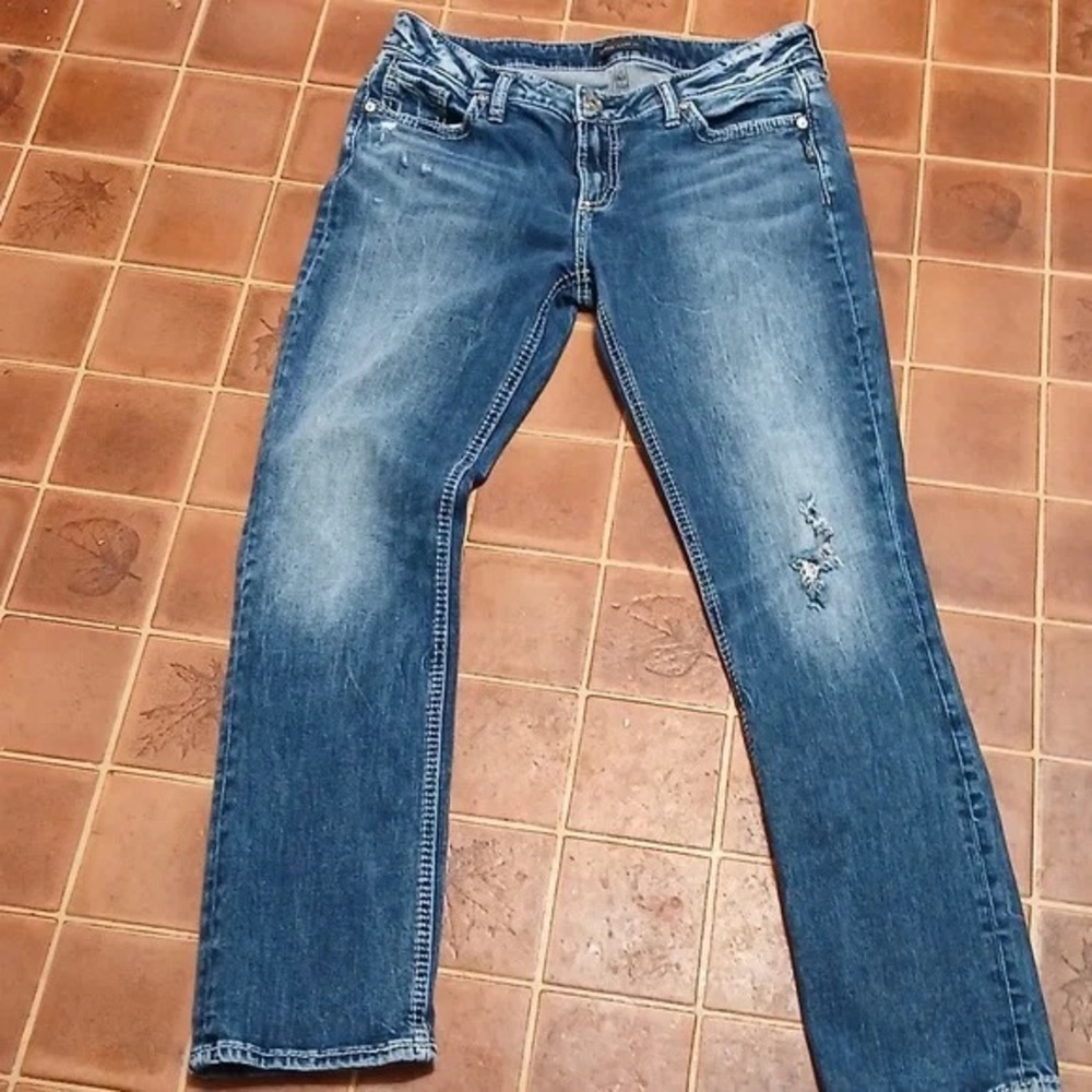 Silver Jeans Classic Blue Straight Leg Women's Jeans